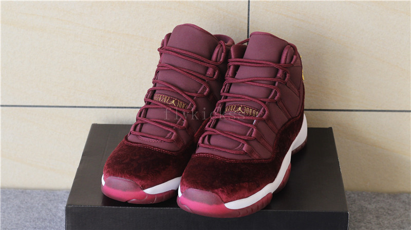 Authentic Air Jordan 11 Velvet Night Maroon High